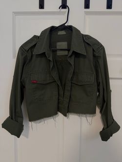 Rothco Cropped Olive Military Jacket