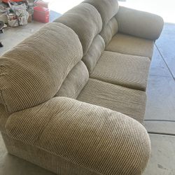 3 Piece Couch W/ Ottoman 