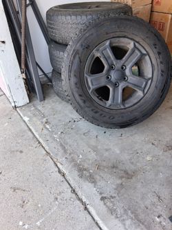 Jeep Wheels with Goodyear Wrangler Tires