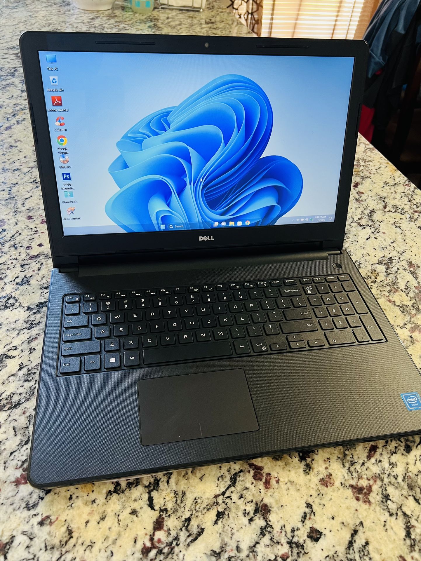 Laptop DELL Inspiron 15 Intel 4GB Ram 128GB SSD Webcam Wifi HDMI Windows 11 Office 2021 Full Photoshop Antivirus