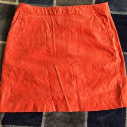 Pink Corduroy Salmon  Skirt 