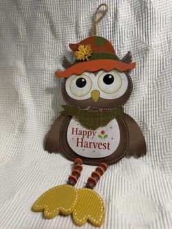 Fall Cute Owl Decoration 
