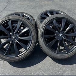 20” Oem Tesla Model 3 Factory Wheels 20 Inch Satin Black Rims Tesla 3
