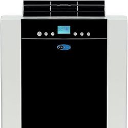 Whynter ARC-14S 14,000 BTU Dual Hose Portable Air Conditioner with Dehumidifier and Fan for Rooms Up to 500 Square Feet, Includes Storage Bag, Platinu