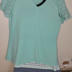 Women's Skirt And Blouse Set