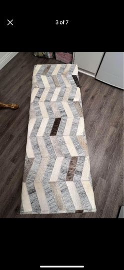Bench - Multi Fabric And Leather Pieces