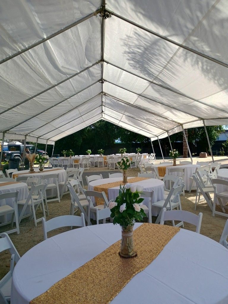 Canopy Any Size Draping Tables Chairs Dance Floor Portable Restroom Jumpers Marquee Numbers And More