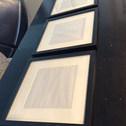 13 x 13 black matted frames have 28