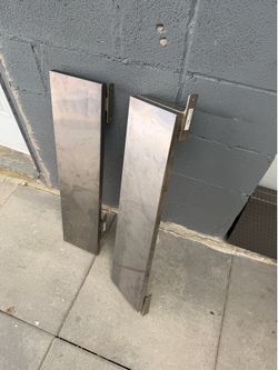2 Stainless steel shelves