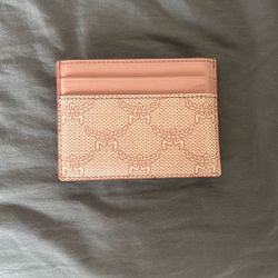 Pink MCM Cardholder