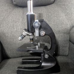 Microscope 10X Eyepiece 3 Objectives Lab Science Biology Tool