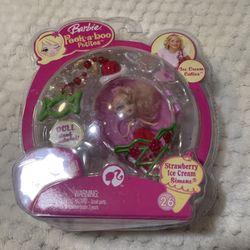 Barbie Peek-a-Boo Petites Mini Doll Peekaboo #26 Strawberry Ice Cream Simone#26 