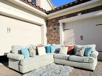 Gray Family Size L shaped Sectional