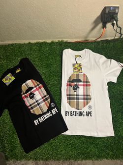 BAPE By Bathing Ape Plaid Graphic T-Shirts (2)