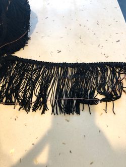 chainette black Fringe