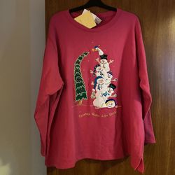 Vintage Quacker Factory Holliday Long Sleeved Tunic Sweatshirt 3XL