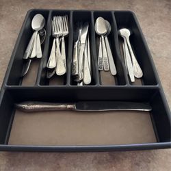 Set Of Spoon, Knives And Fork