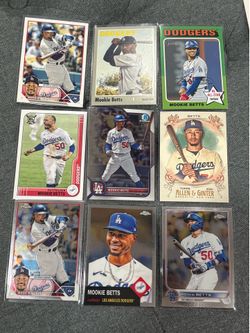 Mookie Betts LA Dodgers 9 card Lot