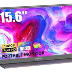 Portable Monitor 15.6inch 1080P USB with Ultra-Slim IPS Display w/Smart Cover and Dual Speakers