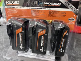 Three Brand New Batteries
