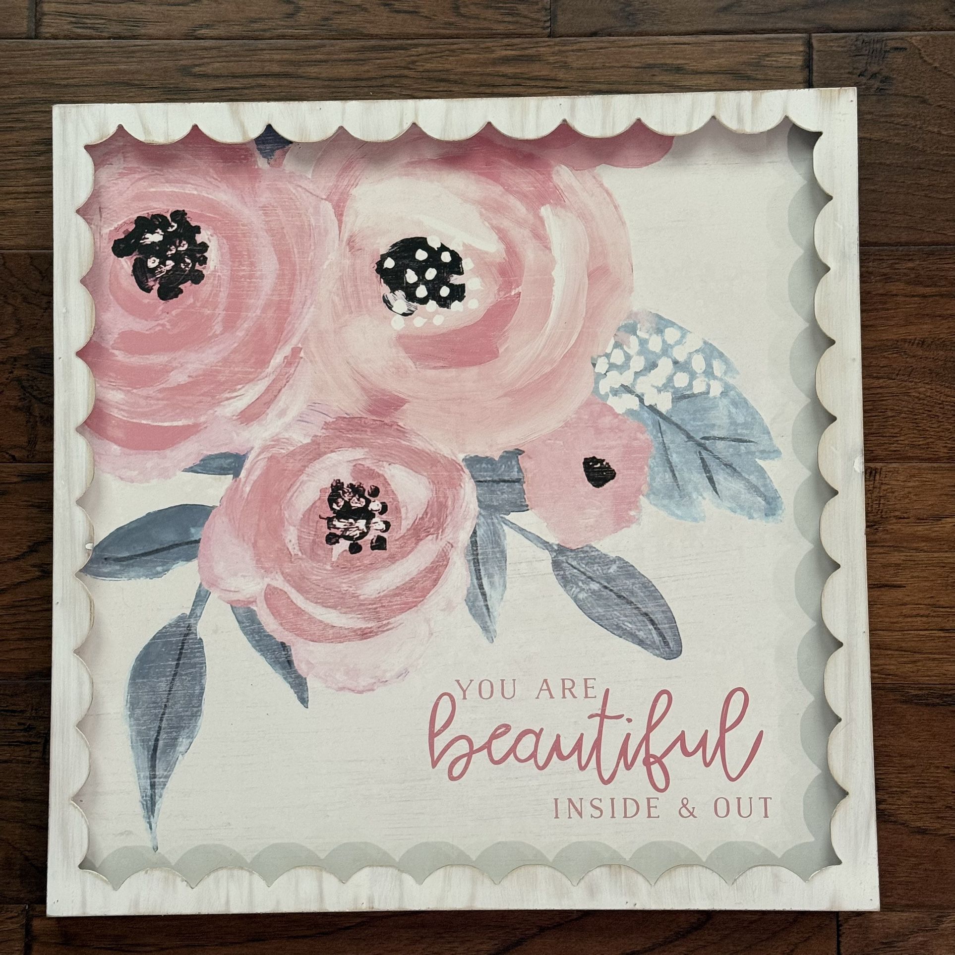 Hobby Lobby Floral Faux Wood Wall Decor