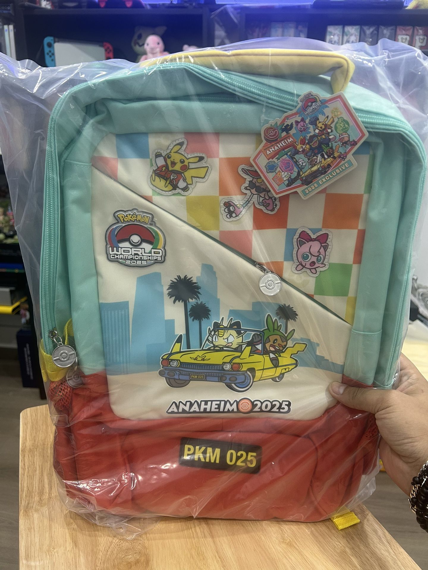 Pikachu Backpack - 2025 Pokemon World Championships Backpack Anaheim Exclusive