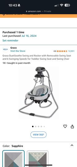 Brand New Graco Swing And Rocker- Negotiable