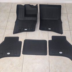 2021 Land Rover Defender 110 OEM All Weather Floor Mats. (5 Piece) 