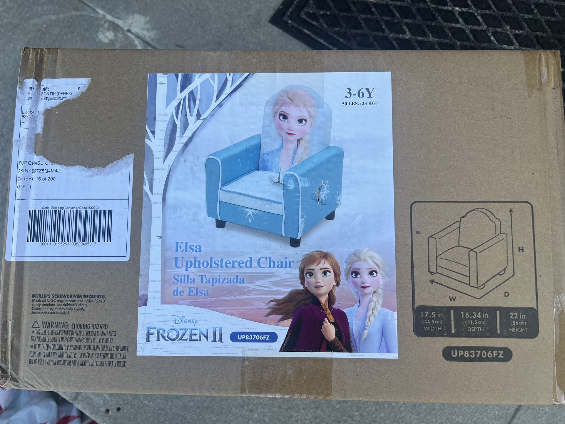 Brand new Disney frozen Elsa kids chair