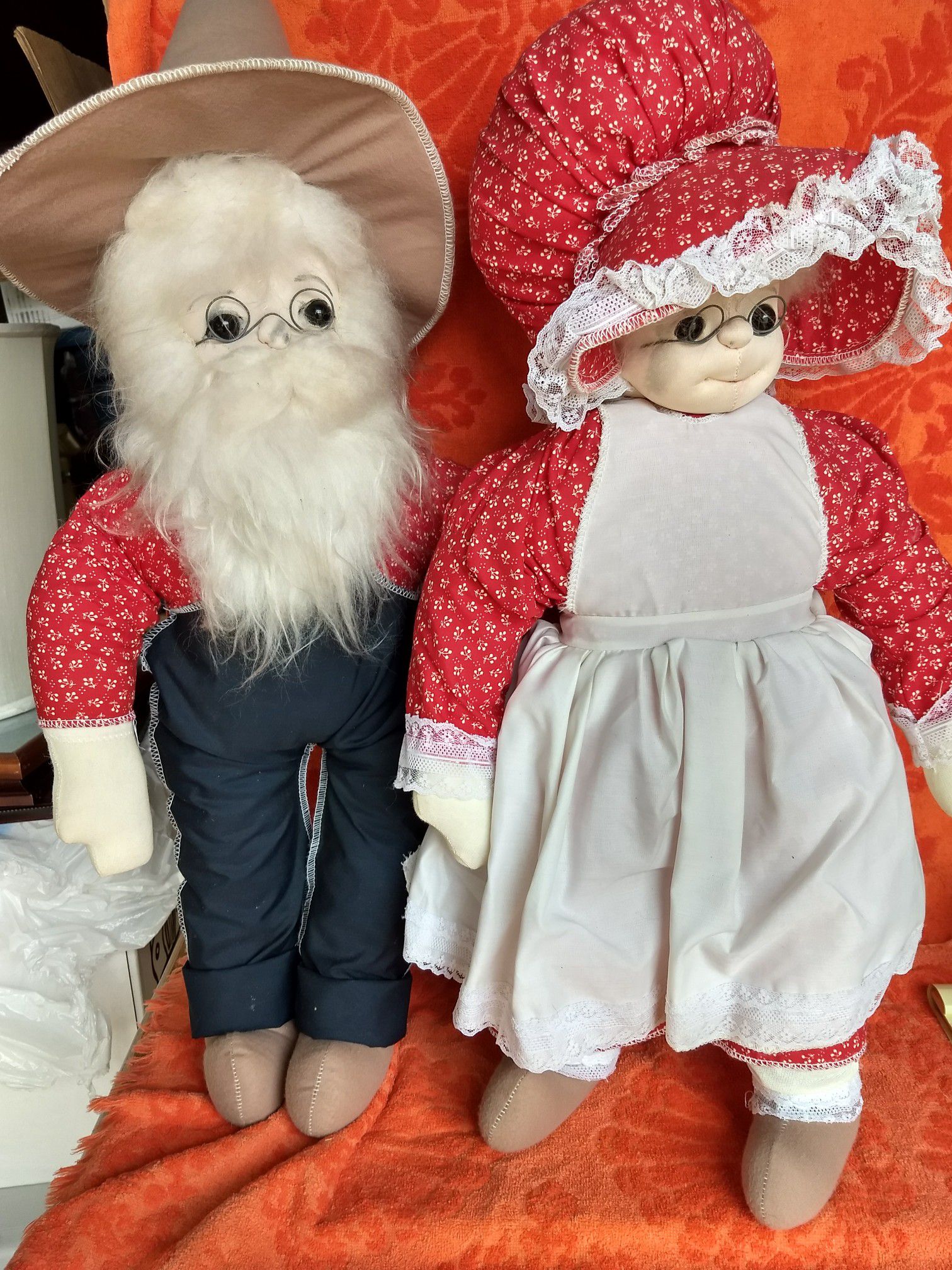 Grandma and Grandpa stuff dolls vintage