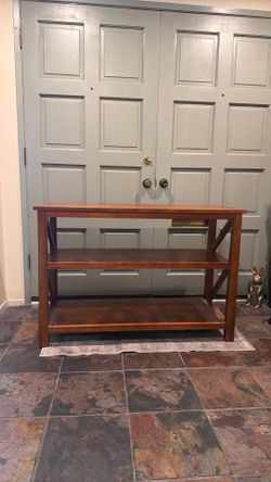 Wood storage counter