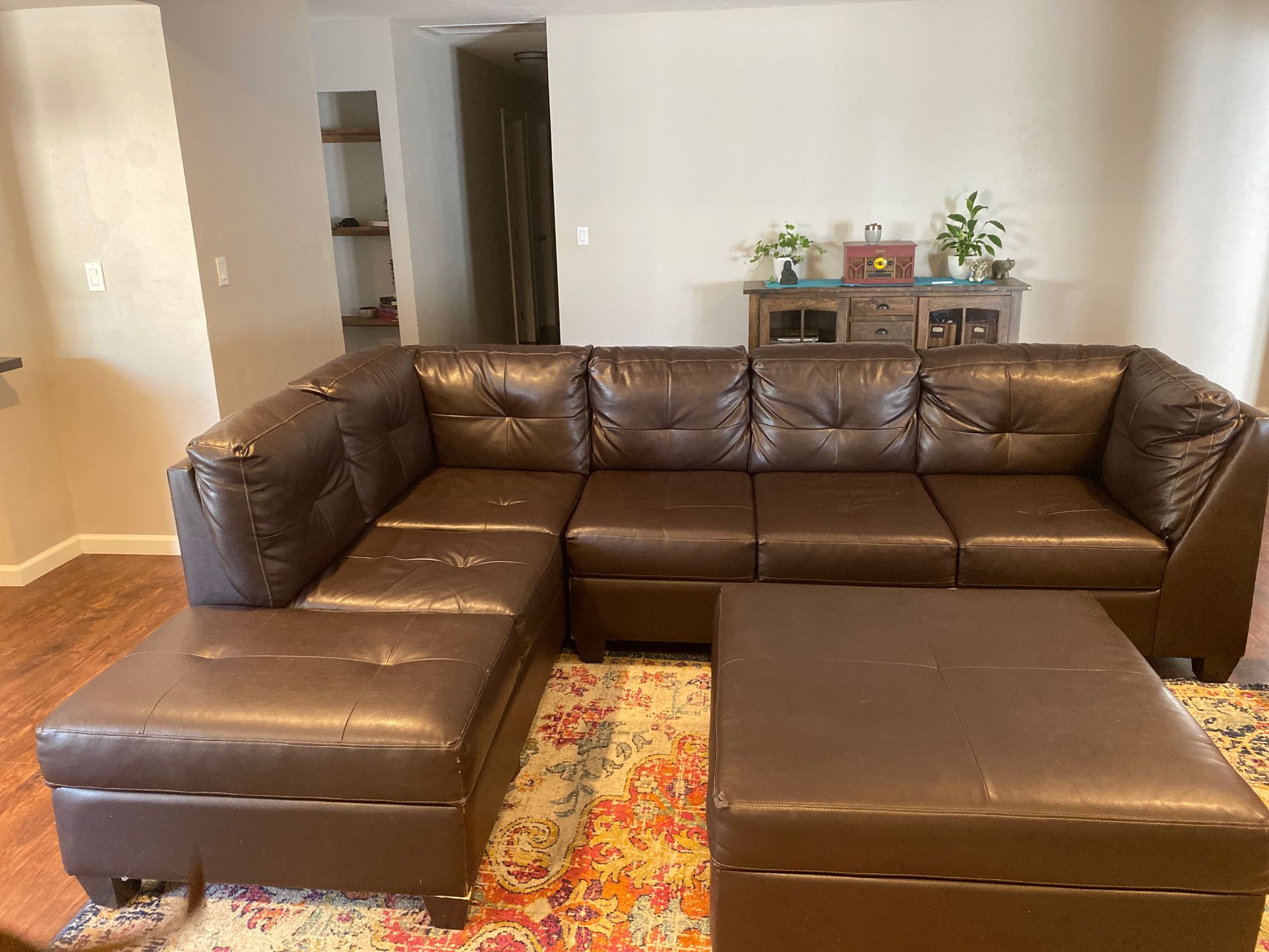 Leather Sectional