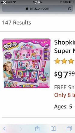 Shopkins supermall all the dolls with it