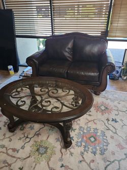 Couch and coffee table