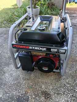 Generator Power Stroke 6000 Running Watts Runs Great