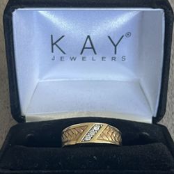 Men Gold Ring 10k Size 7.5 