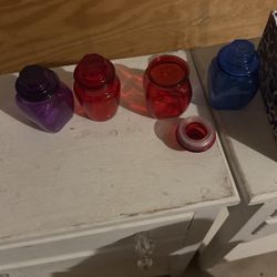 Four Colorful Jars