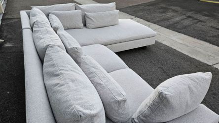FREE DELIVERY!!! West Elm "Harmony" 2pc Sectional Couch ($4.2K Retail...65% OFF!!!!)