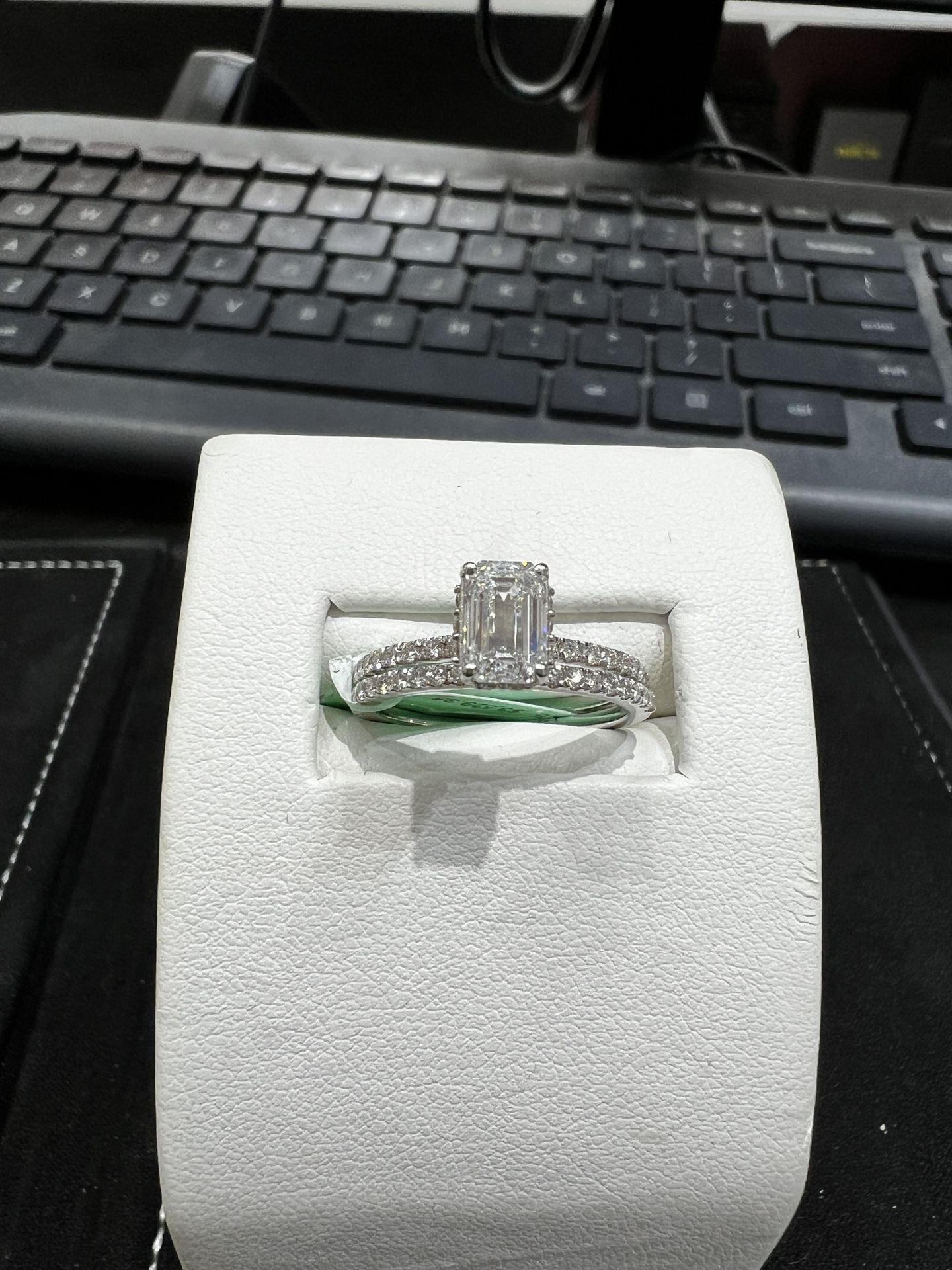 Stunning 1.61ct Lab-Grown Diamond Bridal Set in 14k White Gold