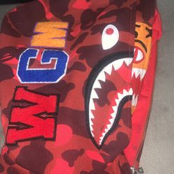 Red Bape Hoodie(double Hoodie) 
