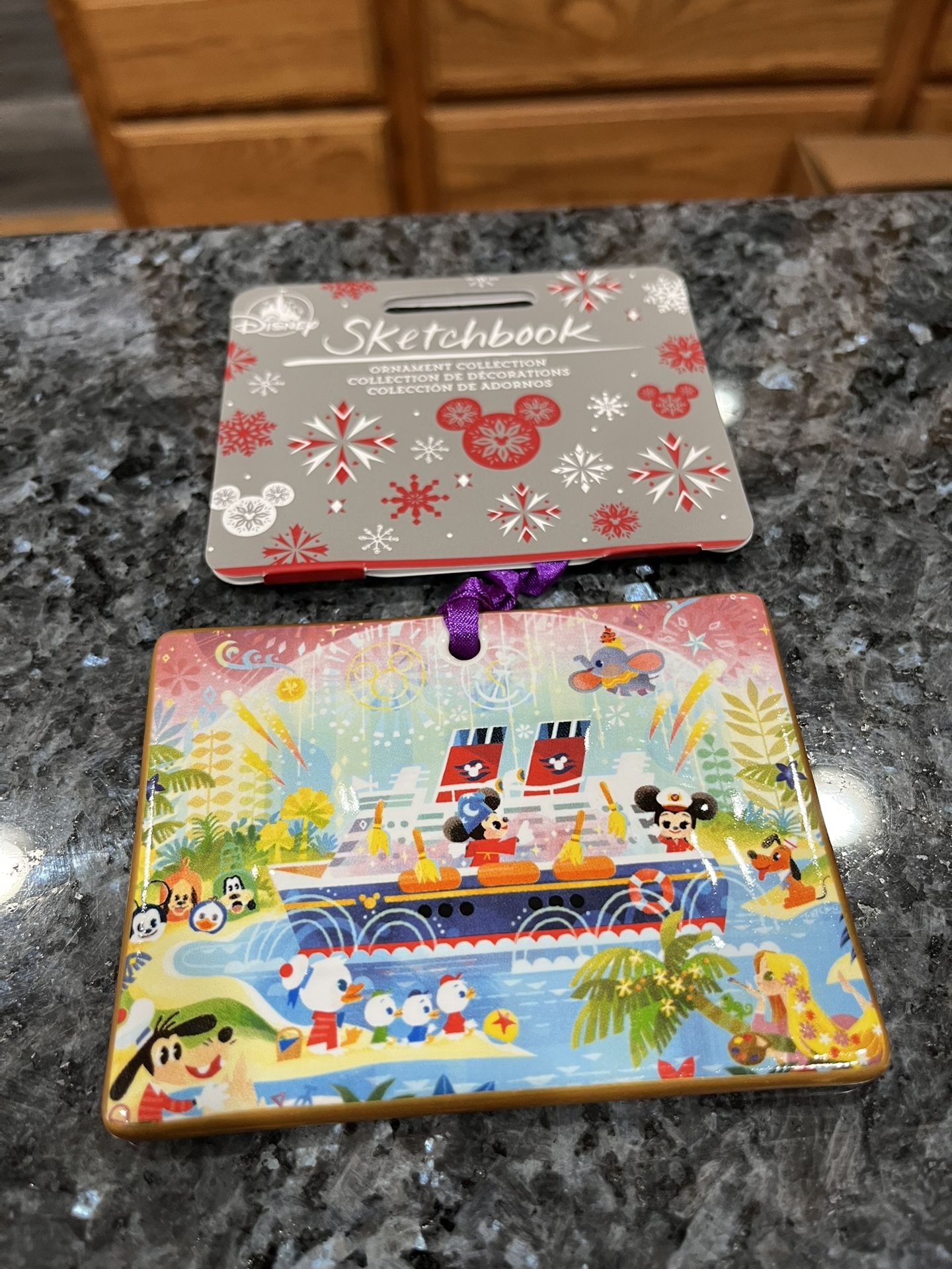 Disney Disc Ornament Disney Cruise Line.   By Joey Chou.  Brand new with tags.  