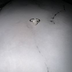 1/2 CT T.W. Pear Shaped Diamond Engagement Ring