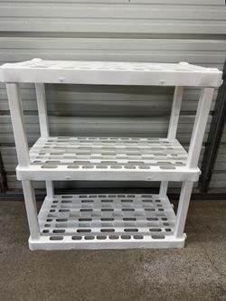 Plastic shelf rack and Metal shelf rack with casters