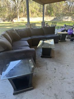 Nice Dark Grey Sectional 