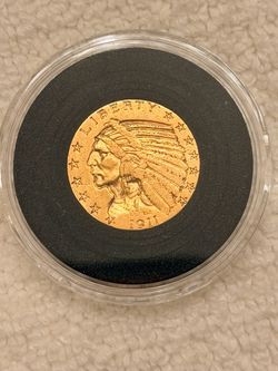 1911 $5 Gold Indian Coin