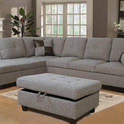 New Sectional And Ottoman 