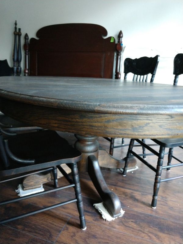 Solid Wood Dining Table With Four Chairs For In Columbia Sc Offerup
