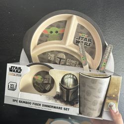 Mandalorian Kids Plate Set 