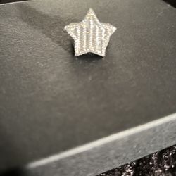 Real Silver HipHop Star Ring …… 