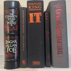 5 Book Black Red Horror Stephen King Poe +++